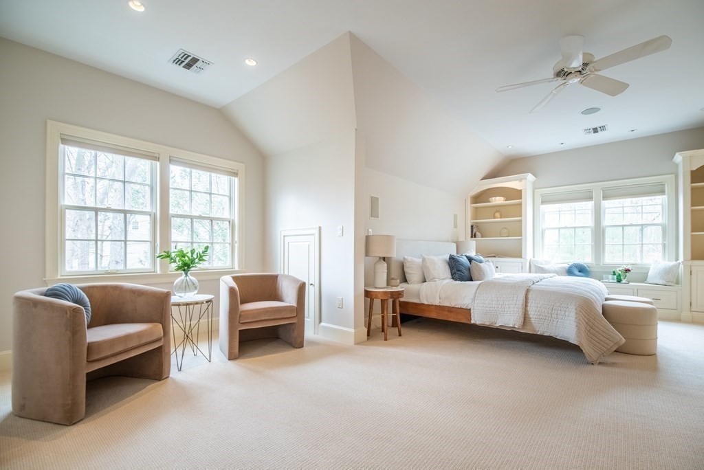 49 Tanglewood Road Wellesley, MA 02481 - Photo 18 of 35 a bedroom with furniture and large windows