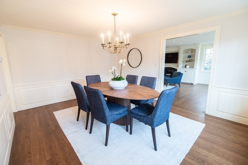 49 Tanglewood Road Wellesley, MA 02481 - Photo 6 of 35 a view of a dining room with furniture and wooden floor