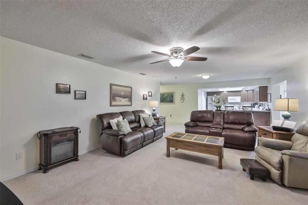 2034 Hawkhurst Circle, Unit 178 Sun City Center, FL 33573 - Photo 24 of 94 a living room with furniture and a ceiling fan