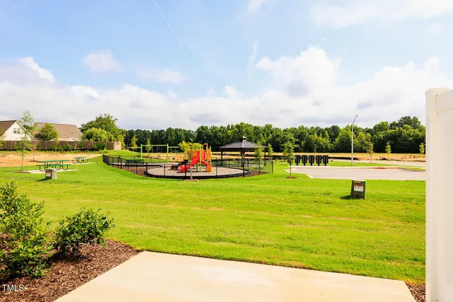 a view of a swimming pool with an ocean
