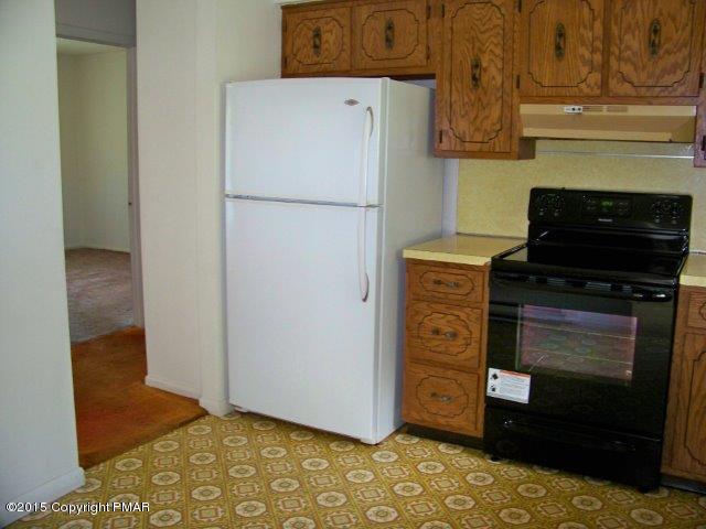 259 Devils Hole Road Cresco, PA 18326 - Photo 7 of 20 a kitchen with a refrigerator stove and cabinets