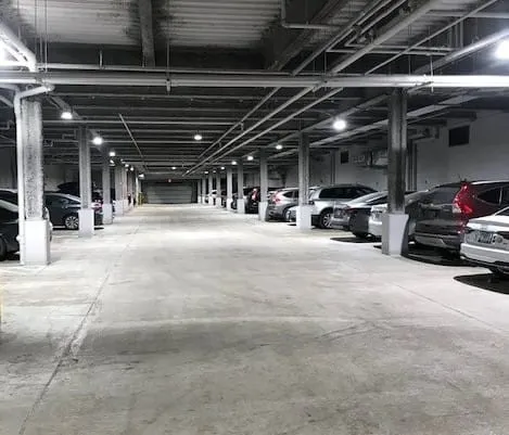 a view of parking area