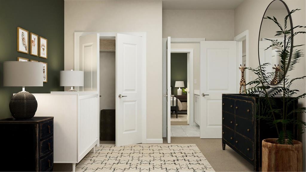 6072 Zen Way Clermont, FL 34714 - Photo 9 of 21 a bedroom with a bed and wooden floor