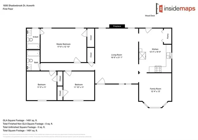 $1,995 | 1606 Shadowbrook Drive, Acworth, GA 30102