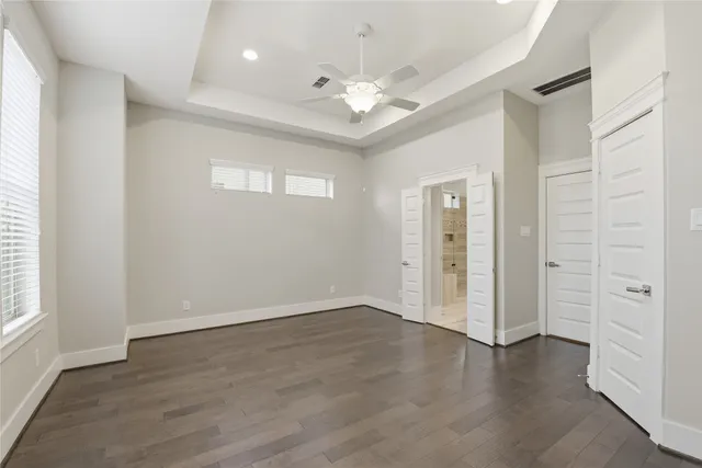 a view of a building with many windows