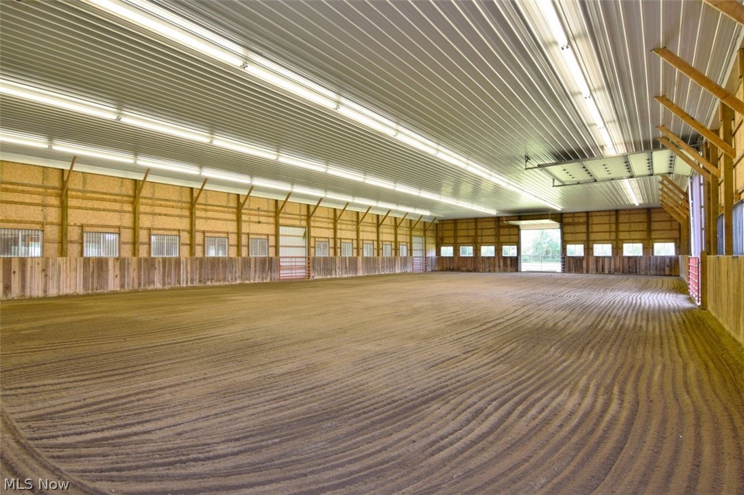 15227 Leroy Road Thompson, OH 44086 - Photo 9 of 50 Another view of the indoor riding arena.