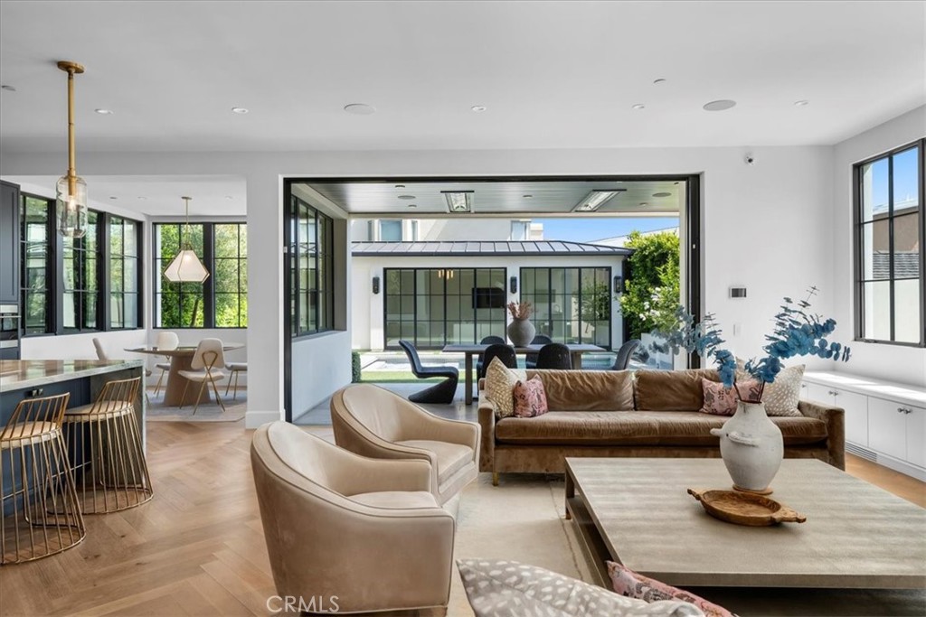 604 14th Street Manhattan Beach, CA 90266 - Photo 13 of 43 a living room with fireplace furniture and a large window