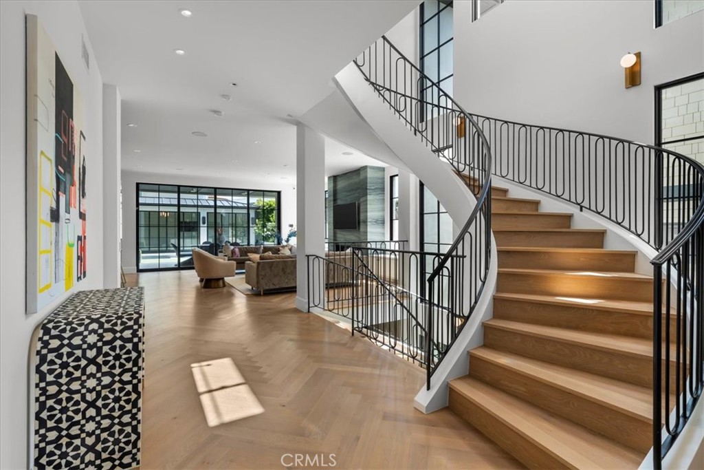 604 14th Street Manhattan Beach, CA 90266 - Photo 7 of 43 a view of entryway and hall with wooden floor