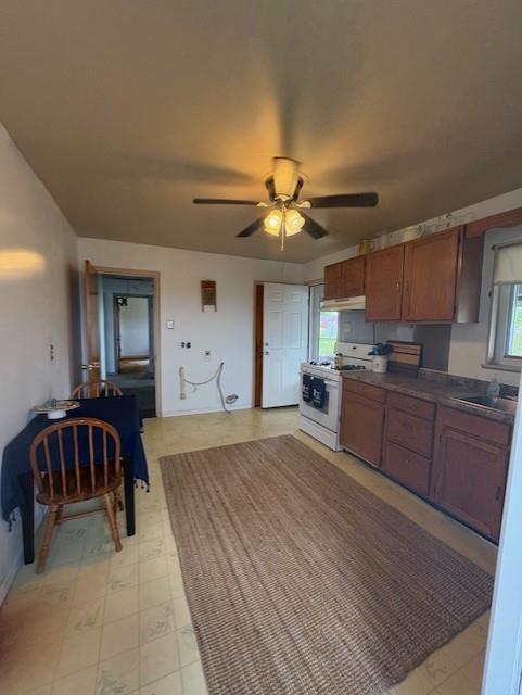 100 Monahan Street Aliquippa, PA 15001 - Photo 4 of 12 Eat In Kitchen w/ Door to Covered Back Porch