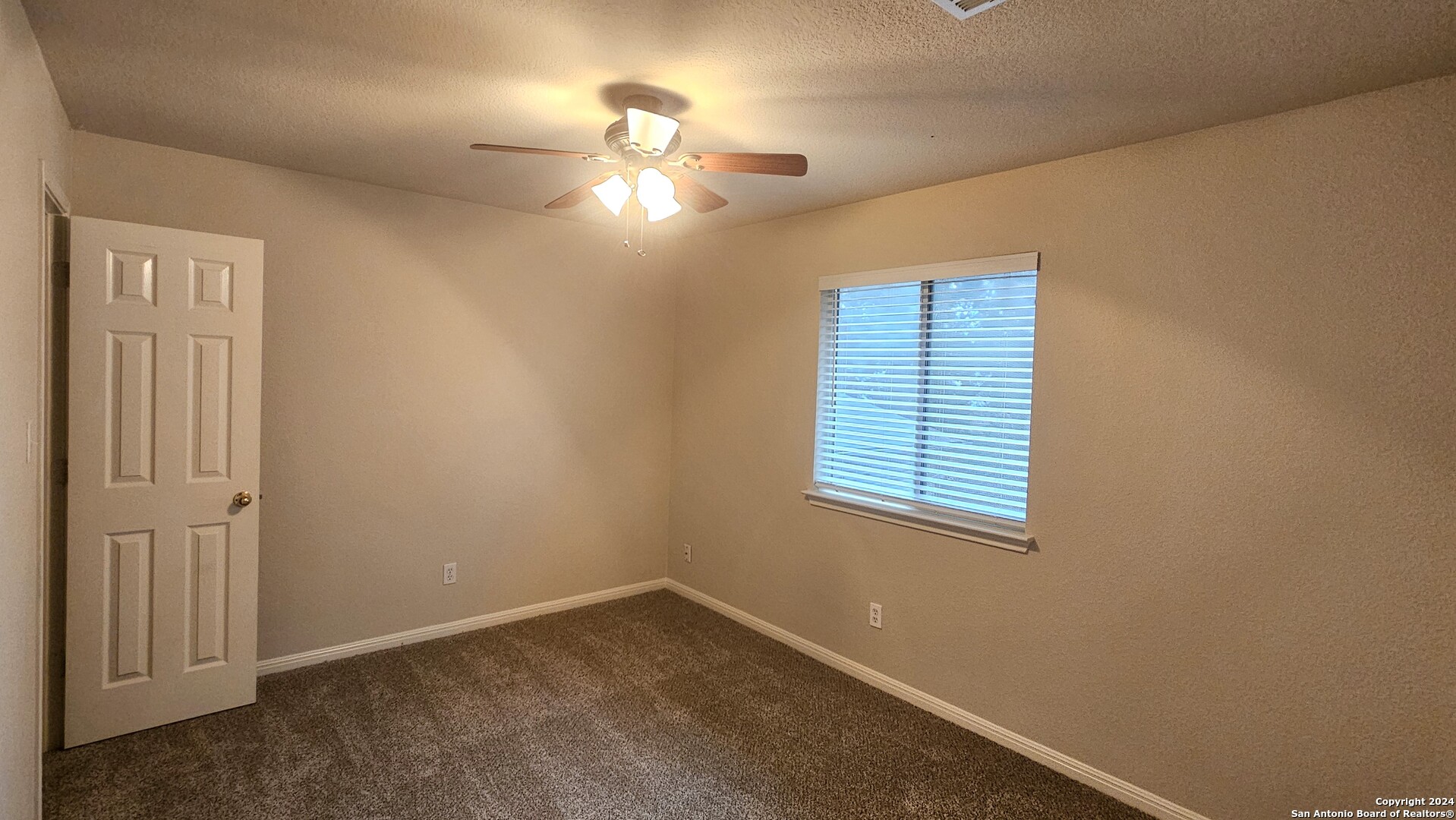 209 Storm Mt Road Cibolo, TX 78108 - Photo 24 of 28 an empty room with windows and fan