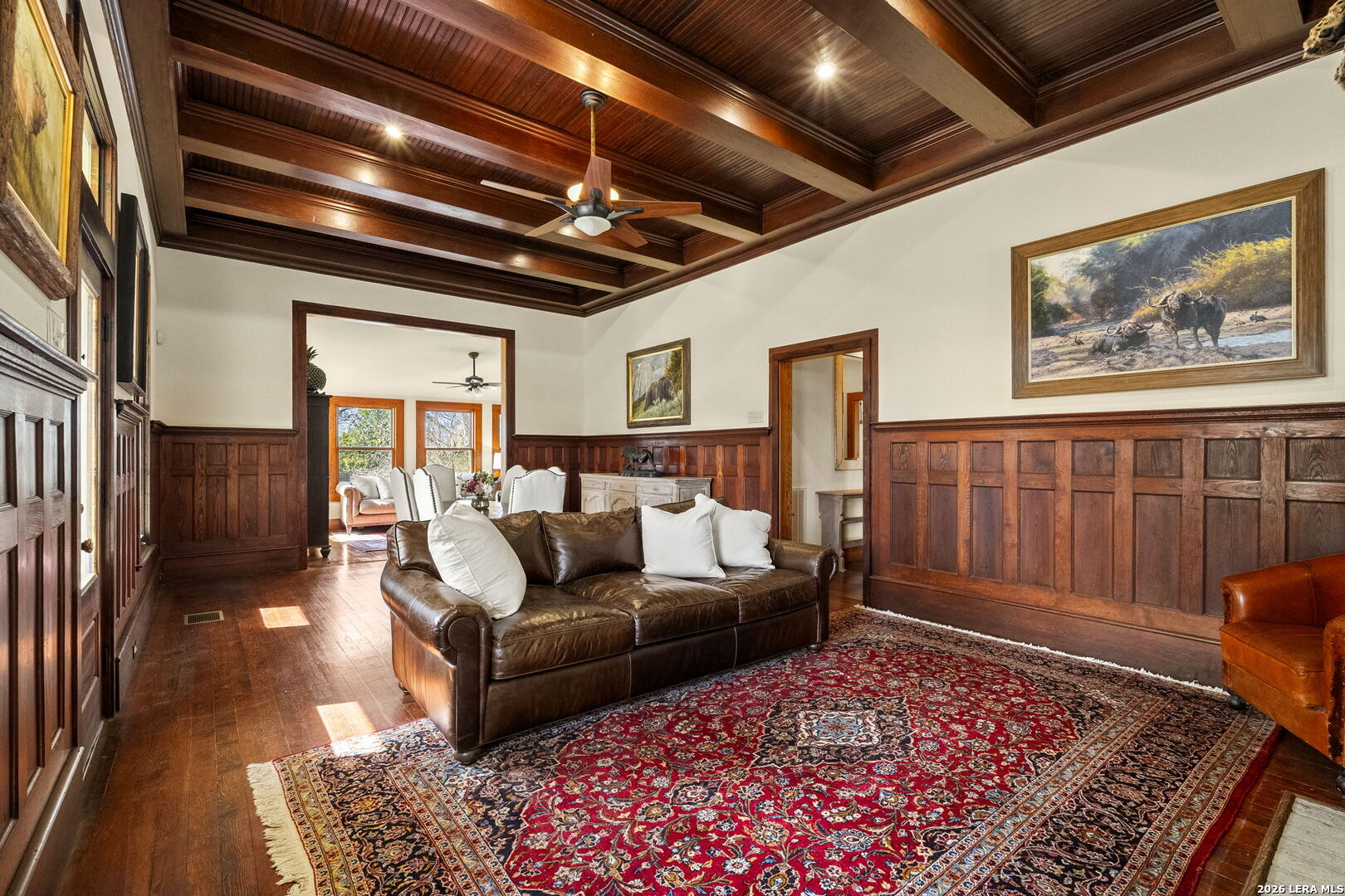 107 High Street Comfort, TX 78013 - Photo 13 of 50 a living room with furniture and a wooden floor