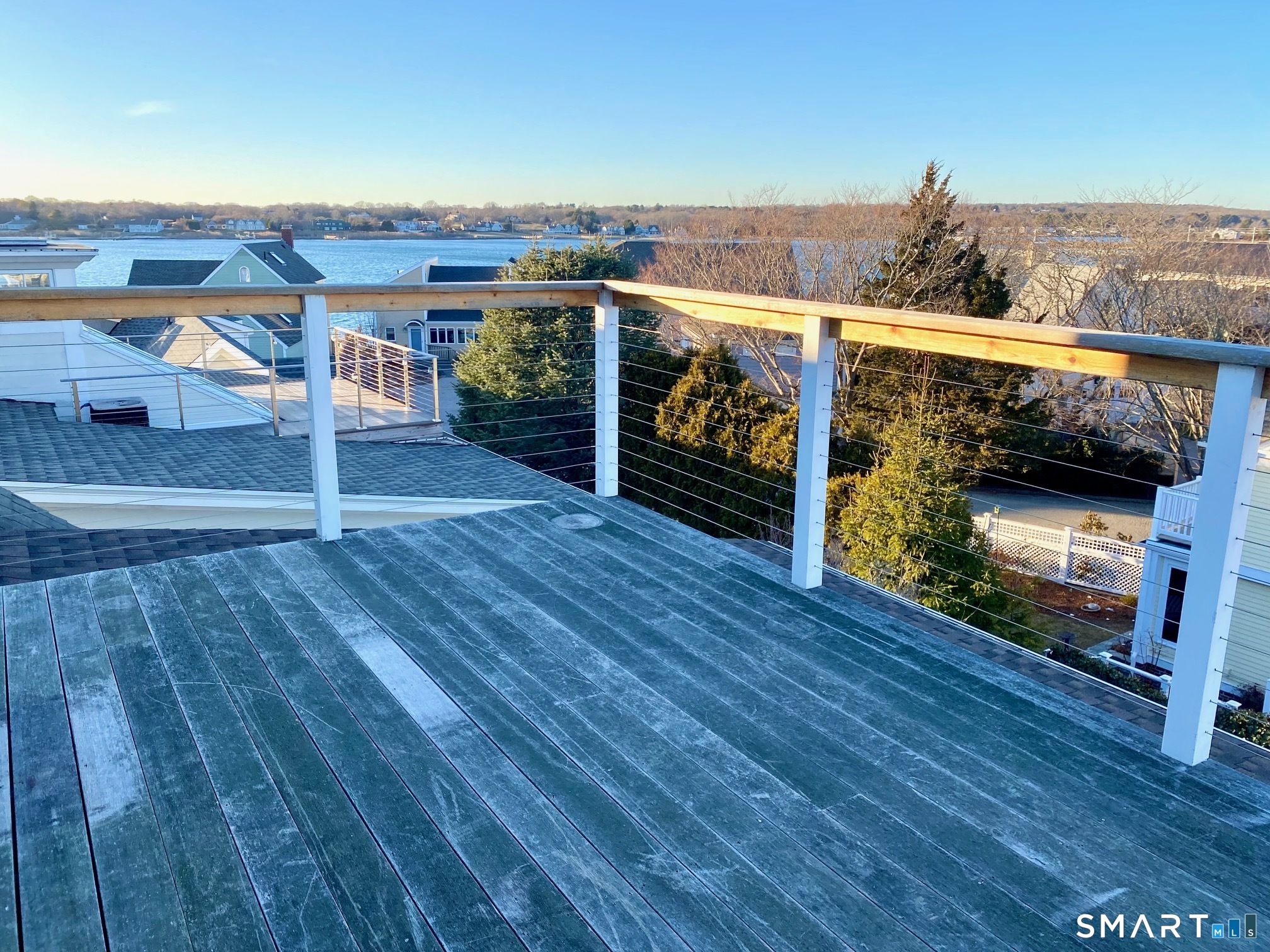 8 Broad Street, Unit 3 Stonington, CT 06378 - Photo 18 of 23 Large deck with views of Stonington Harbor