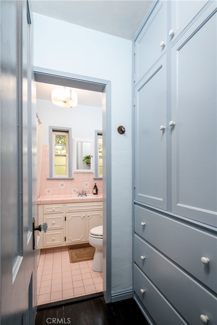 13739 Ridge Road Whittier, CA 90601 - Photo 19 of 42 a bathroom with a sink and a mirror