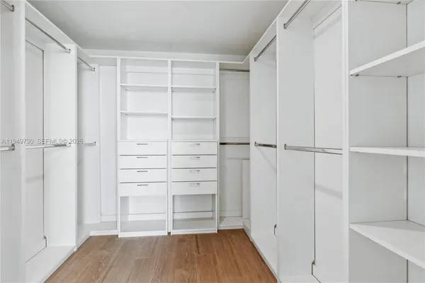 a view of walk in closet