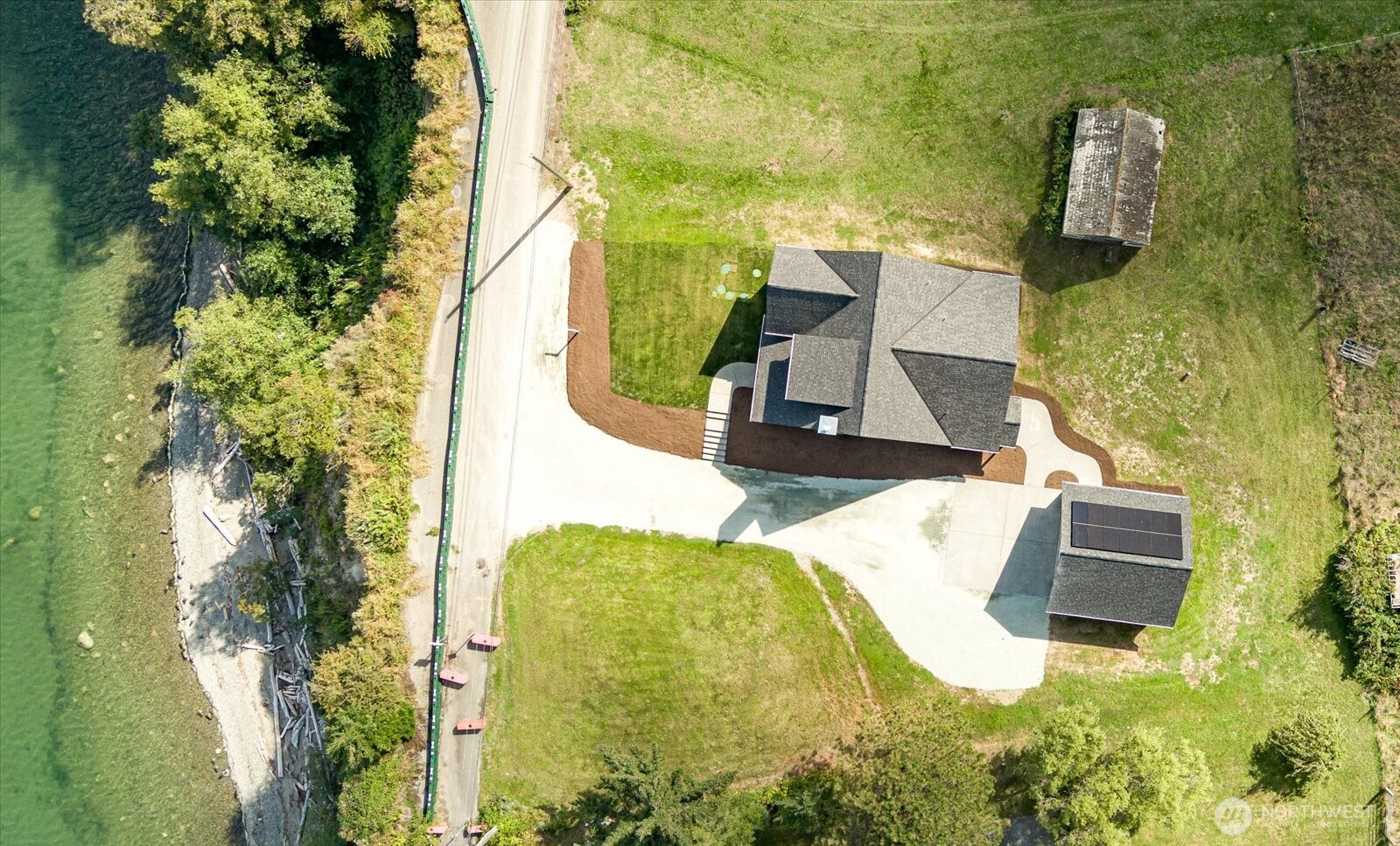 1649 West Scenic Heights Road Oak Harbor, WA 98277 - Photo 7 of 40 an aerial view of residential house with outdoor space and trees