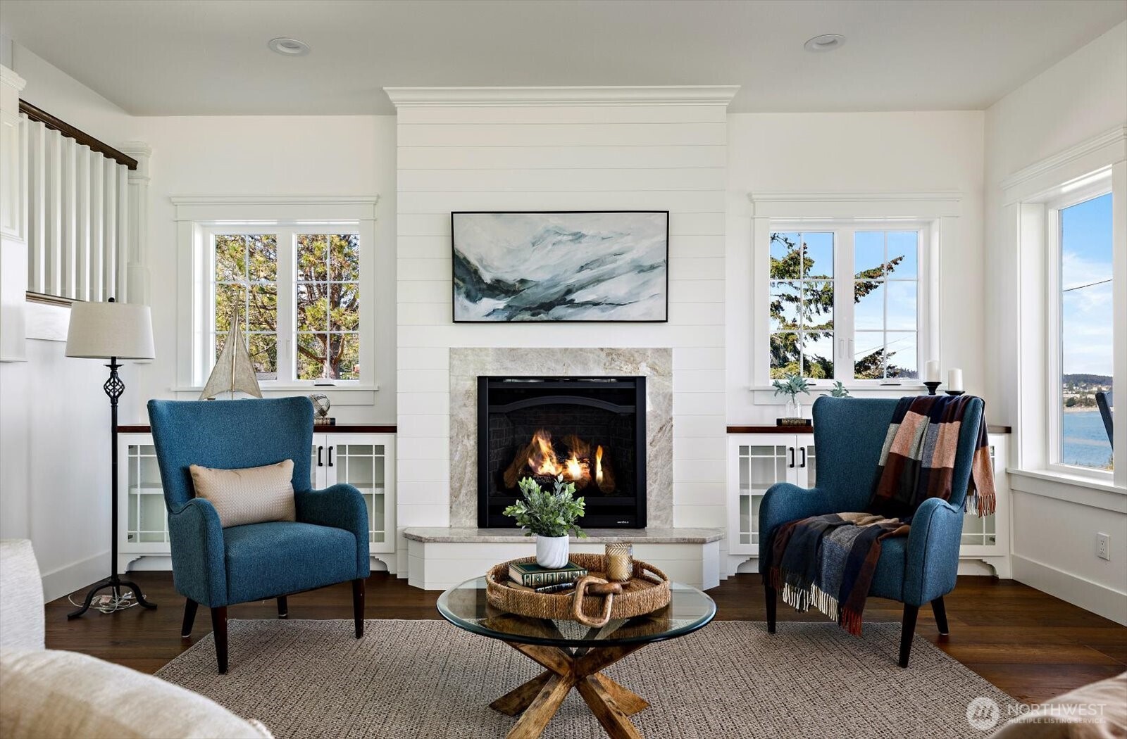 1649 West Scenic Heights Road Oak Harbor, WA 98277 - Photo 10 of 40 a living room with furniture and a fireplace