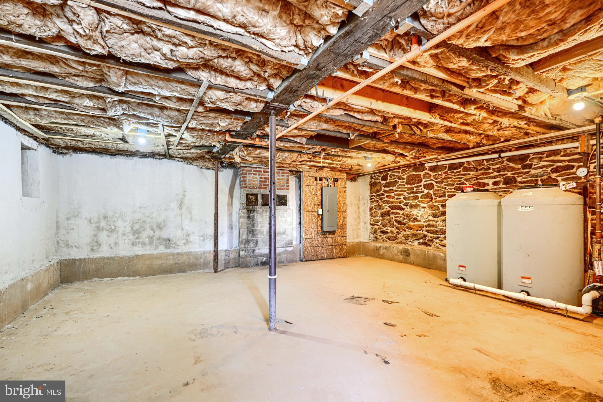 1359 Pleasant Valley Road Westminster, MD 21158 - Photo 43 of 57 Spacious unfinished basement with stone walls.