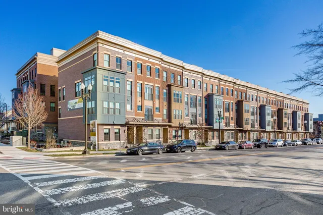 a front view of a building