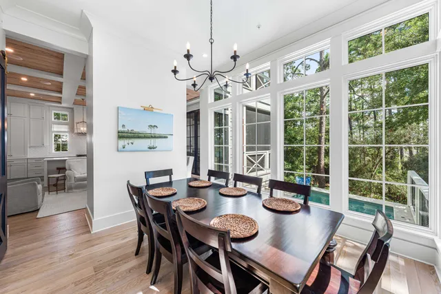 a kitchen with a cabinets and window