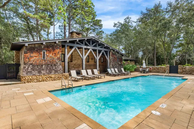 a view of outdoor space with seating area