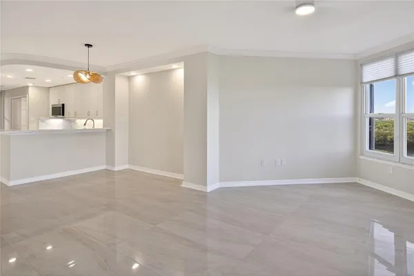 a view of an empty room