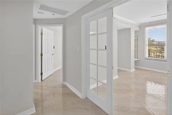 a view of an empty room