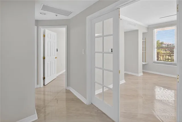 a view of an empty room