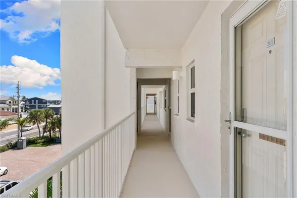 a view of a balcony