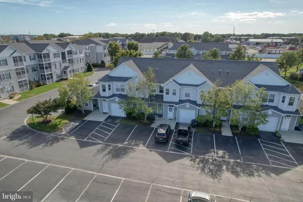 an aerial view of multiple houses