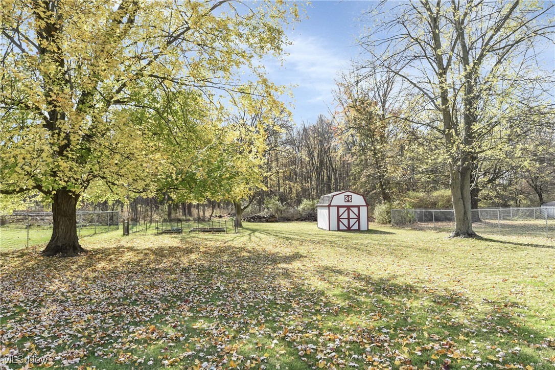 17239 Fowles Road Cleveland, OH 44130 - Photo 39 of 43 View of yard featuring a storage unit