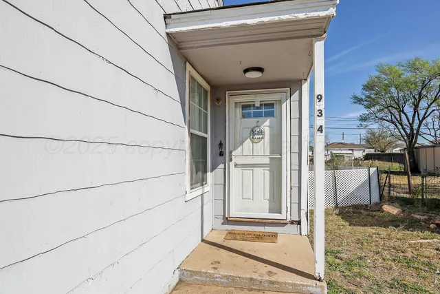 front view of a house with a sink