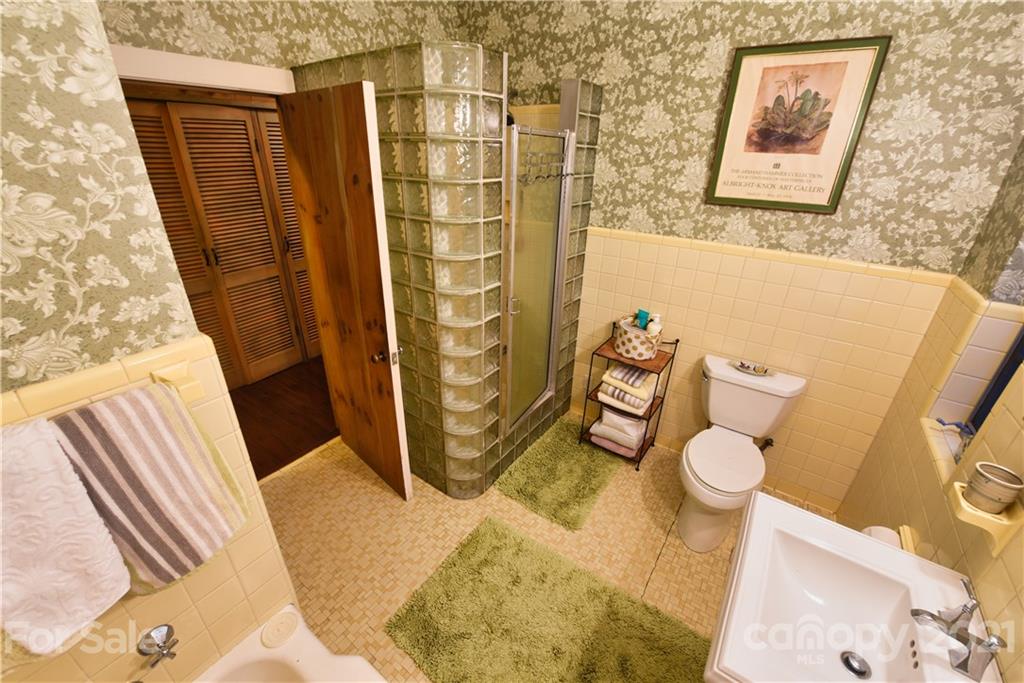 528 Wilderness Road Tryon, NC 28782 - Photo 22 of 29 a bathroom with a sink and toilet
