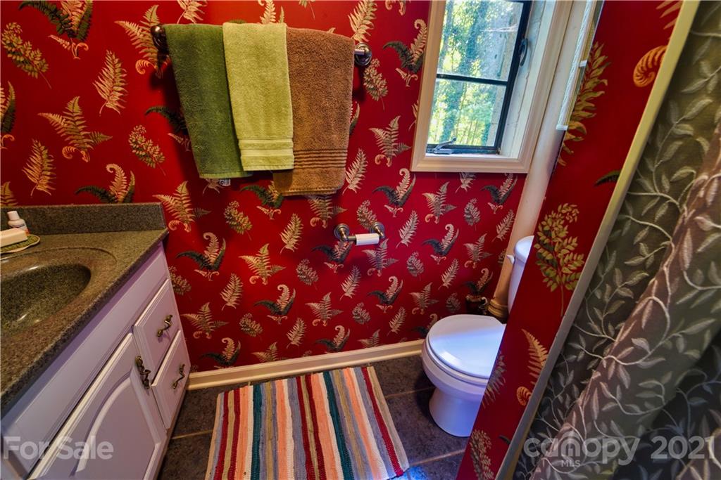 528 Wilderness Road Tryon, NC 28782 - Photo 26 of 29 a bathroom with a toilet and a sink