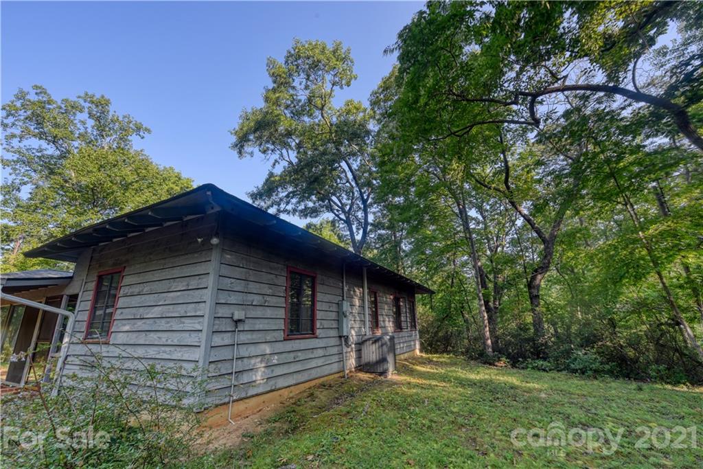 528 Wilderness Road Tryon, NC 28782 - Photo 5 of 29 a view of a backyard with plants and large tree