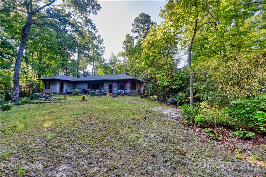 528 Wilderness Road Tryon, NC 28782 - Photo 8 of 29 a front view of a house with a yard and trees