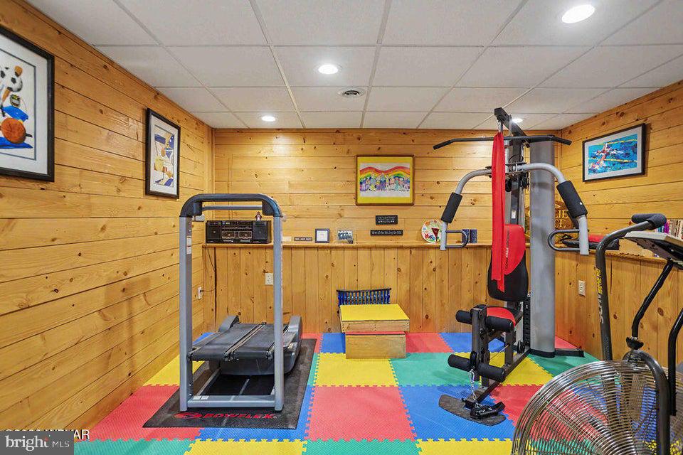 2270 Pine Tree Road Hughesville, PA 17737 - Photo 65 of 90 Cozy home gym with vibrant flooring.