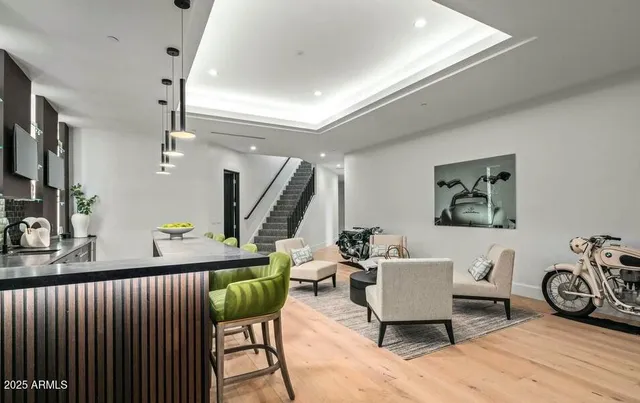 a view of an ocean from a yard