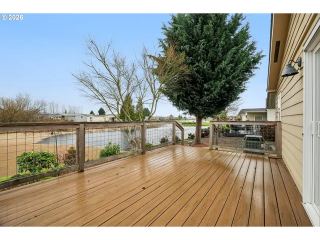 a view of swimming pool from a balcony