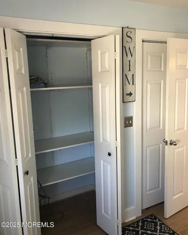 a view of closet area