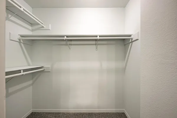 a close view of closet