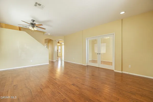 a view of a white building