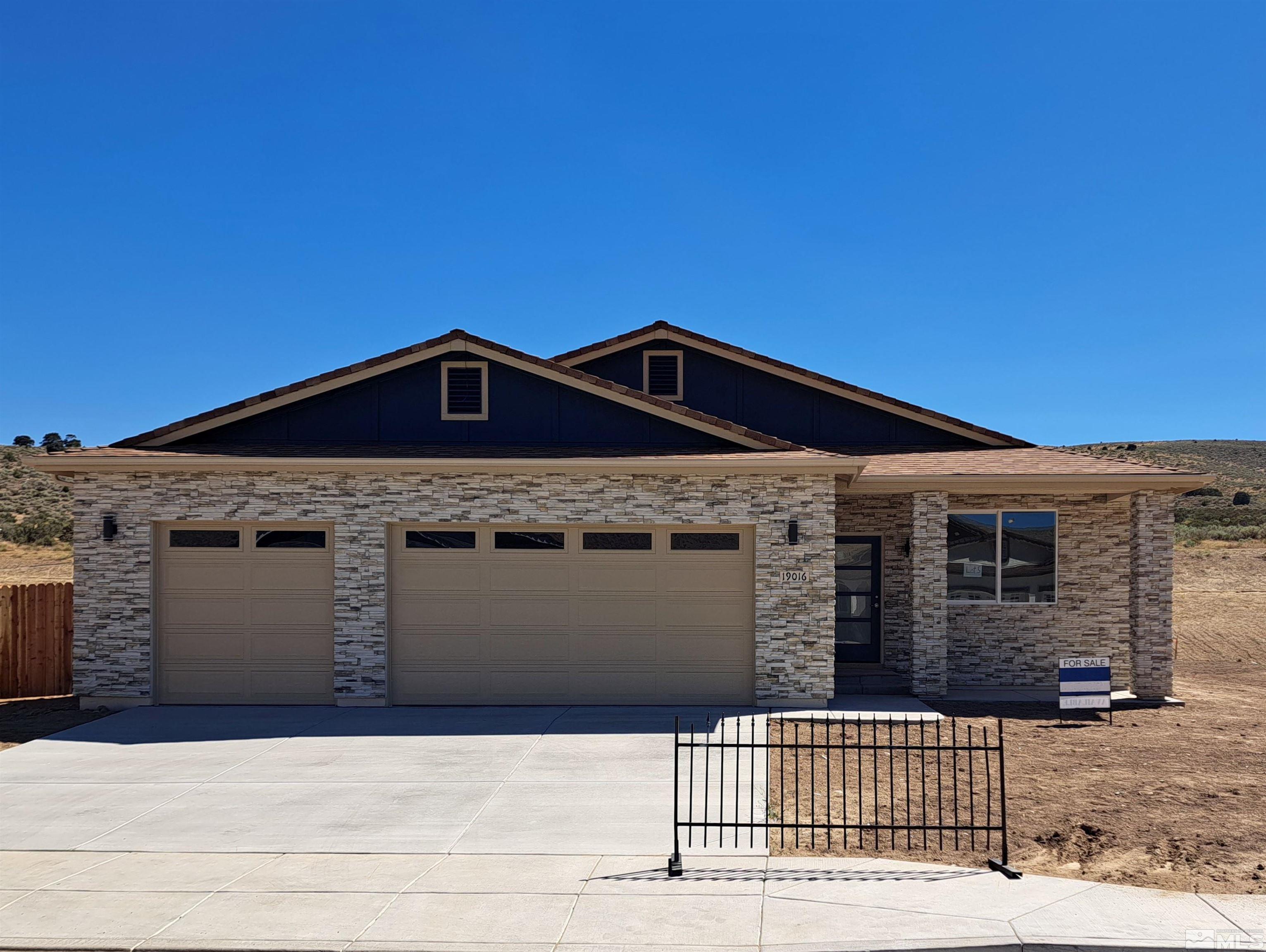 a front view of a house