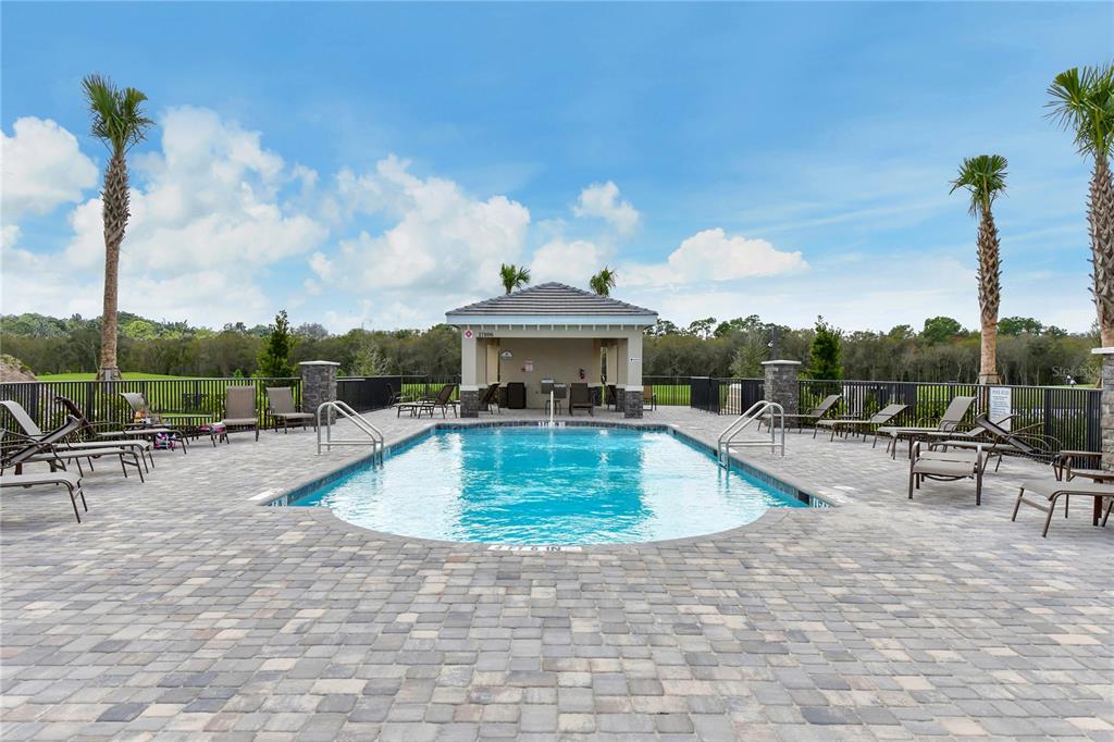 17810 Gawthrop Drive, Unit 101 Lakewood Ranch, FL 34211 - Photo 33 of 53 a view of a swimming pool with a sitting space