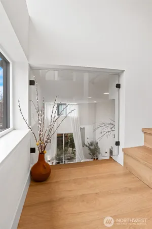 a house view with a garden space