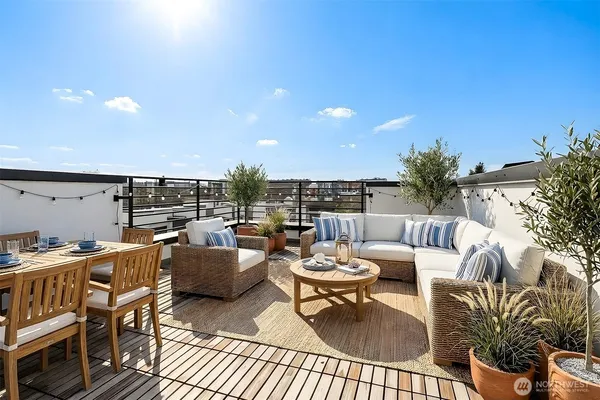 a view of a terrace view