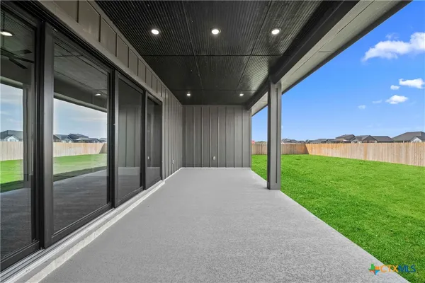 a view of a porch