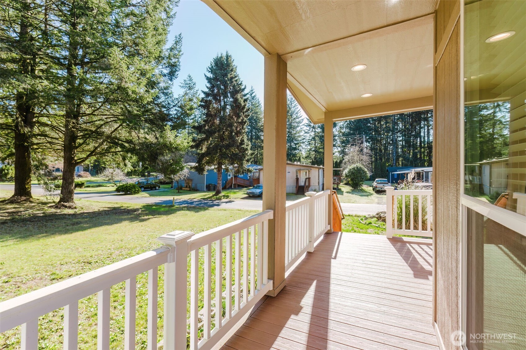 3371 Southeast Bielmeier Road, Unit 95 Port Orchard, WA 98367 - Photo 10 of 40 a view of swimming pool from a balcony