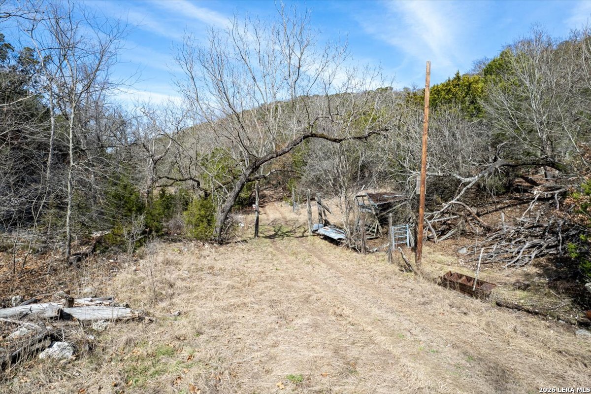 2633 Jackson Creek Road Medina, TX 78055 - Photo 26 of 27 a view of a yard covered with snow in the background