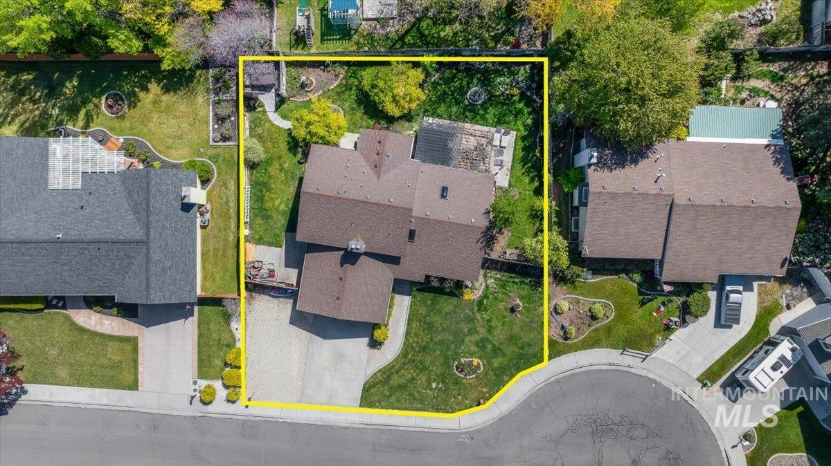 956 Bitterroot Place Twin Falls, ID 83301 - Photo 44 of 48 Aerial perspective highlighting a cul-de-sac location