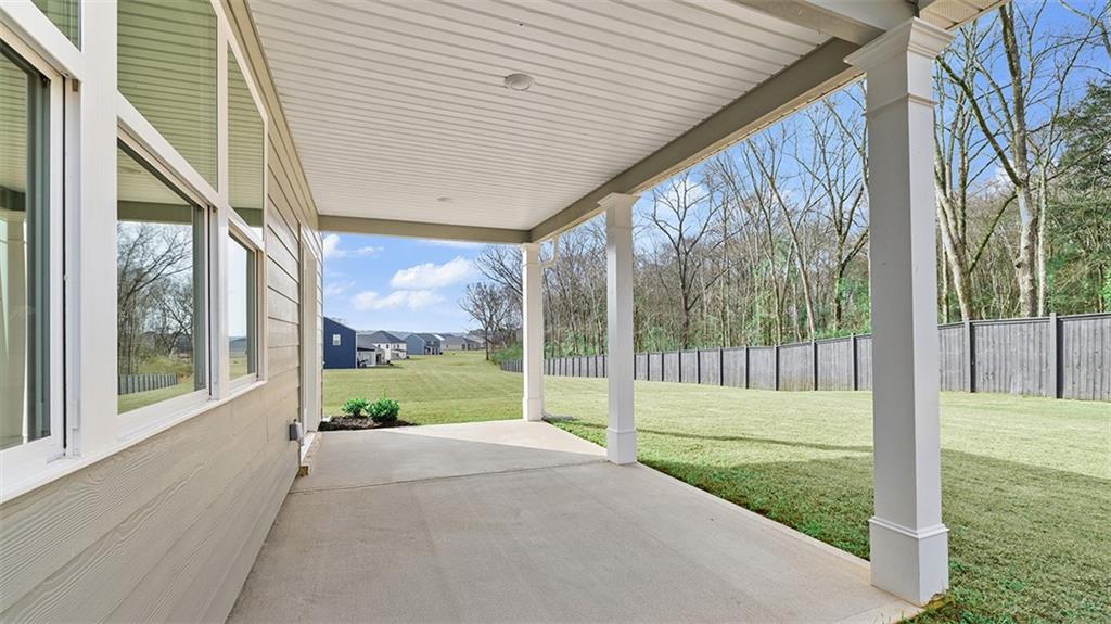 398 Bullock Pass Jefferson, GA 30549 - Photo 16 of 44 a view of a porch with a backyard